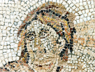 Hylas auf dem Mosaik in Amphipolis